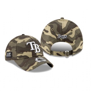 Tampa Bay Rays Camo 2021 Armed Forces Day 9TWENTY Adjustable Hat