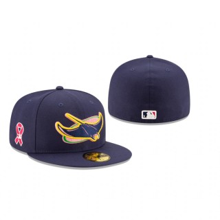 Rays 2021 Mother's Day Navy 59FIFTY Fitted Cap
