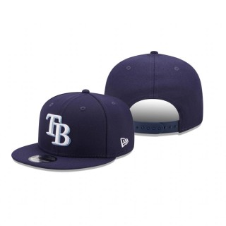 Tampa Bay Rays Navy Banner Patch 9FIFTY Snapback Hat