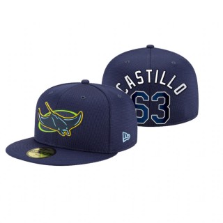 Rays Diego Castillo Navy 2021 Clubhouse Hat