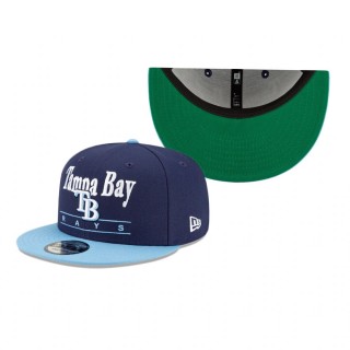 Tampa Bay Rays Blue Two Tone Retro 9FIFTY Snapback Hat