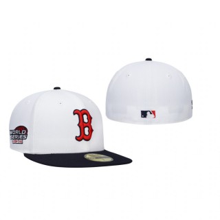 Boston Red Sox White Navy 2004 World Series Two-Tone Hat