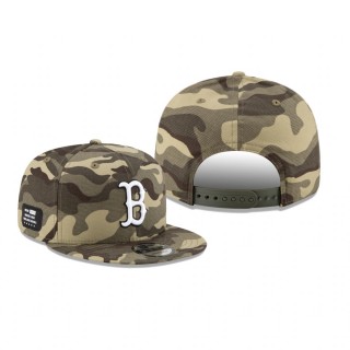 Boston Red Sox Camo 2021 Armed Forces Day 9FIFTY Adjustable Hat