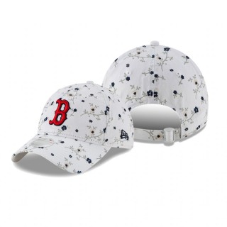 Women's Boston Red Sox White Blossom 9TWENTY Adjustable Hat