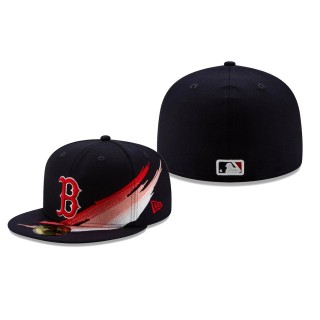 Red Sox Navy Brush 59FIFTY Fitted Hat