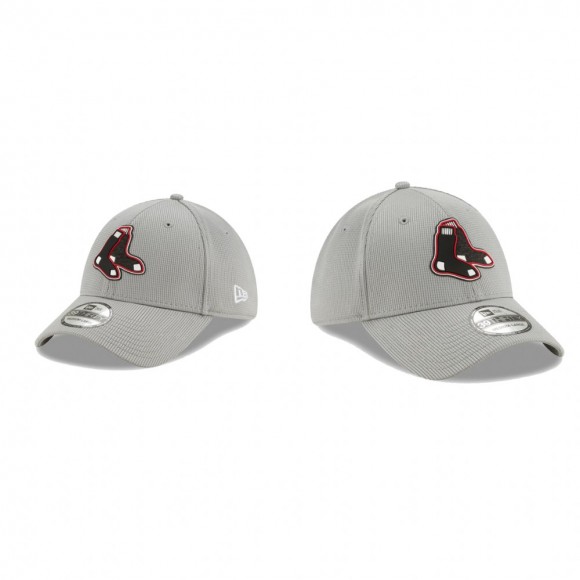 Red Sox Clubhouse Gray 39THIRTY Flex Hat
