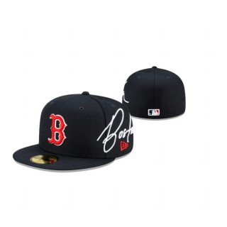 Red Sox Navy Cursive 59FIFTY Fitted Hat