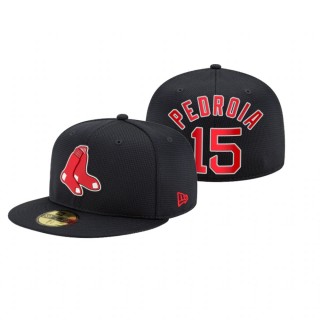 Red Sox Dustin Pedroia Navy 2021 Clubhouse Hat