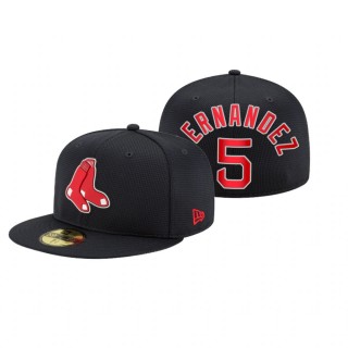 Red Sox Enrique Hernandez Navy 2021 Clubhouse Hat
