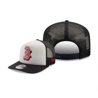 Red Sox White Foam Front Hat