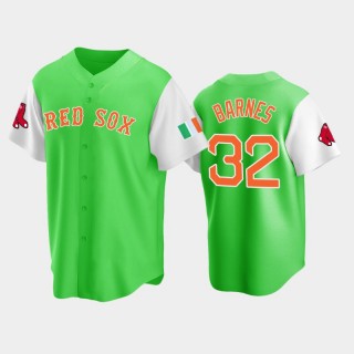 Men's Boston Red Sox #32 Matt Barnes 2022 Irish Heritage Green Replica Jersey