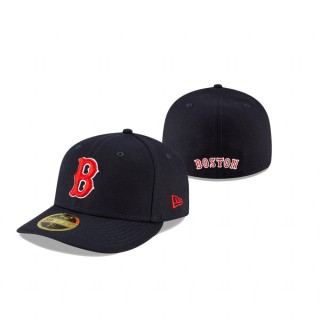 Red Sox Navy Ligature Low Profile 59FIFTY Hat