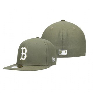 Red Sox Olive Logo Hat