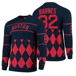 Boston Red Sox Matt Barnes Navy 2021 Christmas Ugly Sweater