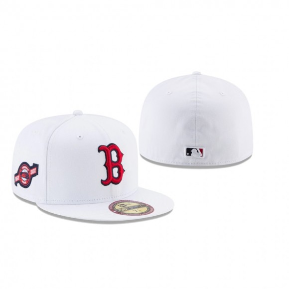 Red Sox White Optic Stadium Patch Hat