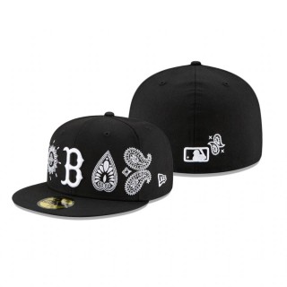 Red Sox Black Paisley Elements Hat