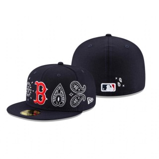 Red Sox Navy Paisley Elements Hat