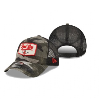 Boston Red Sox Camo Patch A-Frame 9FORTY Hat