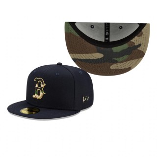 Red Sox Navy Pop Camo Undervisor 59FIFTY Hat