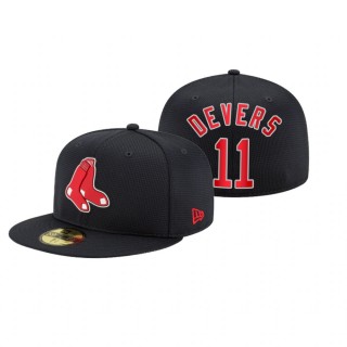 Red Sox Rafael Devers Navy 2021 Clubhouse Hat