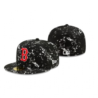 Red Sox Black Splatter Hat