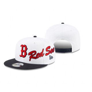 Boston Red Sox White Vintage 9FIFTY Snapback Hat
