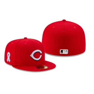 Reds 2021 Father's Day Red 59FIFTY Fitted Cap