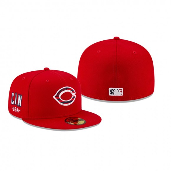 Reds Red 4th of July 59FIFTY Fitted Hat