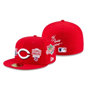 Reds Red 5x World Series Champions Hat