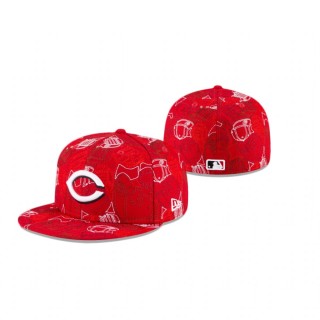 Reds Red Cap Chaos 59FIFTY Fitted Hat
