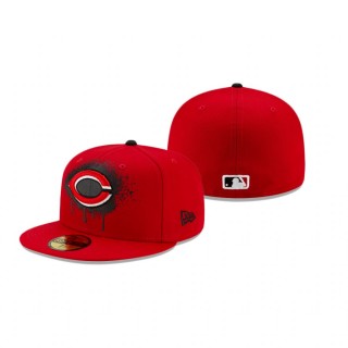 Reds Red Drip Front Hat