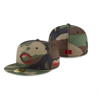 Reds Green Forest Pop 59Fifty Fitted Hat