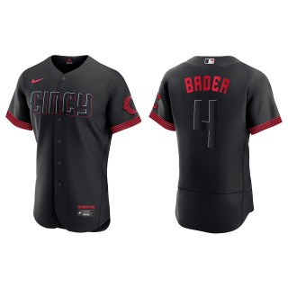 Harrison Bader Reds Black City Connect Authentic Jersey