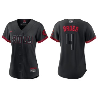Women's Harrison Bader Reds Black City Connect Replica Jersey