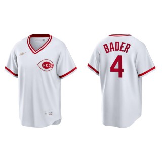 Harrison Bader Reds White Cooperstown Collection Home Jersey
