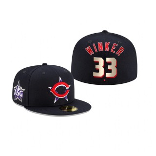 Reds Jesse Winker 2021 MLB All-Star Game Navy Hat