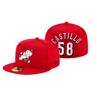 Reds Luis Castillo Red 2021 Clubhouse Hat