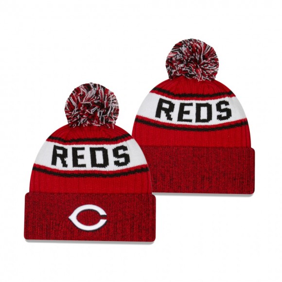 Cincinnati Reds Red Marl Cuffed Knit Hat