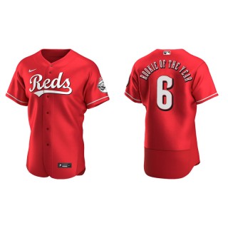 Reds Scarlet Authentic 2021 NL Rookie of the Year Jersey