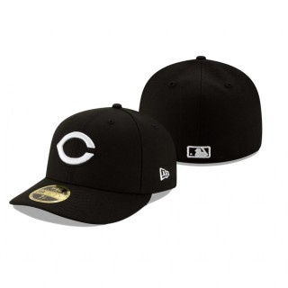 Reds Black Team Low Profile 59FIFTY Fitted Hat