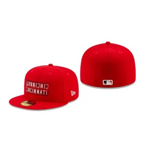 Reds Red Team Mirror 59FIFTY Fitted Hat