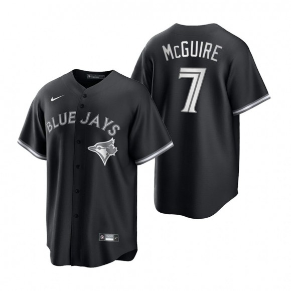 Blue Jays Reese McGuire Nike Black White Replica Jersey