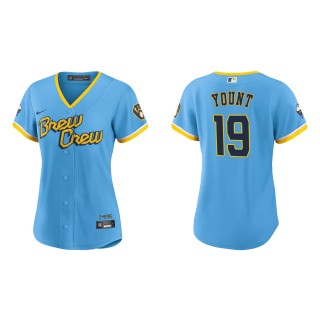 Robin Yount Women's Brewers Powder Blue 2022 City Connect Replica Jersey
