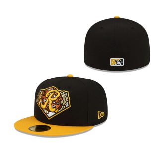 Rochester Red Wings Black Gold Theme Night 59FIFTY Fitted Hat