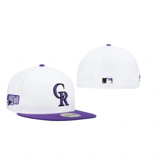 Colorado Rockies White Purple 2007 World Series Two-Tone Hat