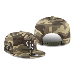 Colorado Rockies Camo 2021 Armed Forces Day 9FIFTY Hat