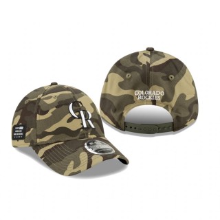Colorado Rockies Camo 2021 Armed Forces Day 9FORTY Hat