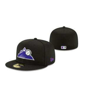Rockies Black 2021 Clubhouse 59FIFTY Fitted Hat