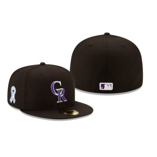 Rockies 2021 Father's Day Black 59FIFTY Fitted Cap