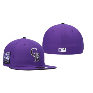 Rockies Purple 2021 MLB All-Star Game 59FIFTY Fitted Hat